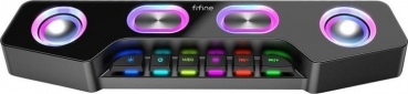 Акустическая система Fifine Gaming Speaker A16 RGB AUX / Bluetoth Black - фото  - интернет-магазин электроники и бытовой техники TTT