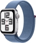 Apple Watch SE (2023) GPS 40mm Silver Aluminium Case with Winter Blue Sport Loop (MRE33QP/A) - фото  - інтернет-магазин електроніки та побутової техніки TTT