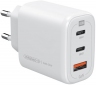 Сетевое зарядное устройство Intaleo TCG65GAN 65W GAN 2xUSB-C PD+USB-A QC 3.0 White - фото  - интернет-магазин электроники и бытовой техники TTT