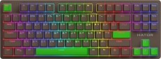 Клавиатура проводная HATOR Rockfall 2 Autograph Edition Mecha TKL Aurum Choco USB (HTK-527) Choco  - фото  - интернет-магазин электроники и бытовой техники TTT