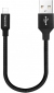 Кабель ColorWay USB — Apple Lightning 2.4 А 25 см (CW-CBUL048-BK) Black - фото  - интернет-магазин электроники и бытовой техники TTT