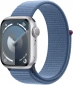 Apple Watch Series 9 GPS 41mm Silver Aluminium Case with Winter Blue Sport Loop (MR923QP/A) - фото  - интернет-магазин электроники и бытовой техники TTT