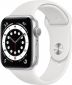 Apple Watch Series 6 GPS 44mm Silver Aluminium Case with White Sport Band - фото  - интернет-магазин электроники и бытовой техники TTT