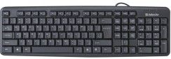 Клавиатура Defender Element HB-520 PS/2 (45520) Black - фото  - интернет-магазин электроники и бытовой техники TTT