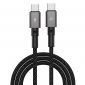 Кабель GrandGrand-X Type-C Type-C 100W для швидкої зарядки CC-08B Black - фото  - інтернет-магазин електроніки та побутової техніки TTT