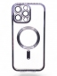 Панель BeCover TPU Chrome Case (MagSafe) для Apple iPhone 16 Pro (712084) Purple - фото  - інтернет-магазин електроніки та побутової техніки TTT
