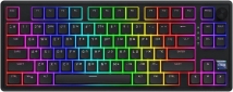 Клавіатура бездротова Hator Skyfall 80 PRO Aurum Vanila Silent RGB Wireless/Bluetooth/USB (HTK4181UA) Black  - фото  - інтернет-магазин електроніки та побутової техніки TTT