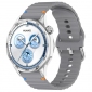 Ремешок BeCover Ribbed Tape для Huawei Watch GT 3 (42mm) / GT 2 (42mm) / GT 3 Pro (43mm Ceramic) / Watch 2 (Sport) (714260) Gray - фото  - интернет-магазин электроники и бытовой техники TTT
