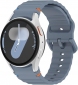 Ремешок BeCover Ribbed Tape для Samsung Galaxy Watch (20mm) 3 41mm/4/5/6/7 40-44mm (712038) Blue - фото  - интернет-магазин электроники и бытовой техники TTT