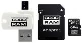 Карта памяти GOODRAM 64 GB microSDXC class 10 UHS-I All-in-One (M1A4-0640R12) - фото Карта памяти GOODRAM 64 GB microSDXC class 10 UHS-I All-in-One (M1A4-0640R12) - фото  - интернет-магазин электроники и бытовой техники TTT