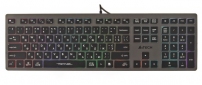 Клавиатура проводная A4Tech FX60H USB Neon backlit (4711421978309) Grey  - фото  - интернет-магазин электроники и бытовой техники TTT