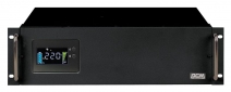 ИБП Powercom KIN-2200AP RM (3U), 1760 Вт, 8 х IEC, AVR, LCD - фото  - интернет-магазин электроники и бытовой техники TTT