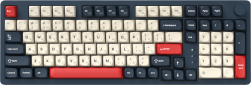 Клавиатура GamePro Asgard Drakkar Keychron Super Red Switch Wireless/Bluetooth/USB (MK305BL) Blue  - фото  - интернет-магазин электроники и бытовой техники TTT