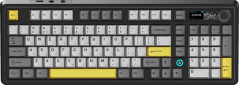 Клавіатура бездротова Ajazz AK980 Clear Sky Switch RGB Wireless/Bluetooth/USB (AK980-CS-BGY) Black  - фото  - інтернет-магазин електроніки та побутової техніки TTT