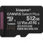 Карта пам'яті Kingston Canvas Select Plus microSDXC 512GB UHS-I U3 V30 (SDCS3/512GBSP) - фото  - інтернет-магазин електроніки та побутової техніки TTT