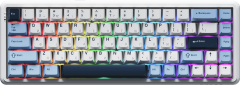 Клавіатура бездротова Ajazz AK680 MAX (8+8K) Magnetic Switch RGB Wireless/Bluetooth/USB (AK680-M-BWD-A) White  - фото  - інтернет-магазин електроніки та побутової техніки TTT