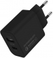 Мережевий зарядний пристрій СolorWay (Type-C PD + USB QC3.0) (20W) V2 (CW-CHS025QPD-BK) Black - фото  - інтернет-магазин електроніки та побутової техніки TTT