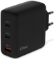 Мережевий зарядний пристрій Ttec SmartCharger Trio GAN 2хUSB-C/USB-A /120Вт (2SCG04S) Black  - фото  - інтернет-магазин електроніки та побутової техніки TTT