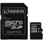 Карта памяти Kingston microSDHC 16GB Canvas Select Class 10 UHS-I U1 + SD-адаптер (SDCS/16GB) - фото  - интернет-магазин электроники и бытовой техники TTT