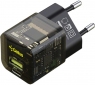 Сетевое зарядное устройство Gelius Incredible Series Genesis 30W Gan GP-HC055 (USB + Type-C) (2099900947544) Transparent Black - фото  - интернет-магазин электроники и бытовой техники TTT