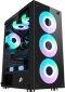 Корпус 1stPlayer V7-4F1 Color LED Black - фото  - интернет-магазин электроники и бытовой техники TTT