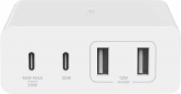 Мережевий зарядний пристрій Belkin Home Charger 108W GAN Dual USB-С/USB-A (WCH010VFWH) White  - фото  - інтернет-магазин електроніки та побутової техніки TTT