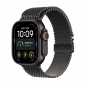 Apple Watch Ultra 4 GPS + Cellular 49mm Black Titanium Case with Black Titanium Milanese Loop - L (MJAX4QI/A) - фото  - интернет-магазин электроники и бытовой техники TTT