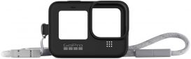 Силіконовий чохол з ремінцем GoPro Sleeve&Lanyard для HERO9 (ADSST-001) Black - фото  - інтернет-магазин електроніки та побутової техніки TTT