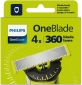 Змінні леза Philips OneBlade QP440/50 (4 шт) з системою 360 - фото  - інтернет-магазин електроніки та побутової техніки TTT