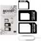 Набір адаптерів ExtraDigital Noosy для Nano/Micro SIM-карты (15514) Black - фото  - інтернет-магазин електроніки та побутової техніки TTT