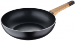 Сковорода ВОК Bergner Earth Black 28 см (BG-34627-BK) - фото  - интернет-магазин электроники и бытовой техники TTT