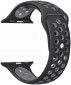 Ремешок Nike Silicon Sport Band for Apple Watch 38mm Black/Dark Grey  - фото  - интернет-магазин электроники и бытовой техники TTT