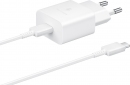 Сетевое зарядное устройство Samsung 15W Power Adapter Type-C Cable (EP-T1510XWEGRU) White - фото  - интернет-магазин электроники и бытовой техники TTT