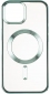 Чехол Gelius Chrome Frame Case (MagSafe) для iPhone 15 Green - фото  - интернет-магазин электроники и бытовой техники TTT