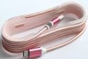 Кабель на котушці microUSB 1.5m тканинний Pink - фото  - інтернет-магазин електроніки та побутової техніки TTT