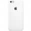 Силіконовий чохол Apple iPhone 6s Plus Silicone Case (MKXK2) White - фото  - інтернет-магазин електроніки та побутової техніки TTT
