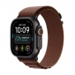 Apple Watch Ultra 4 GPS + Cellular 49mm Black Titanium Case with Burgundy Alpine Loop - L (MJC24QI/A) - фото  - интернет-магазин электроники и бытовой техники TTT