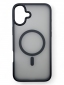 Панель BeCover Metal Buttons Case MagSafe для Apple iPhone 16 Plus (712093) Black - фото  - інтернет-магазин електроніки та побутової техніки TTT