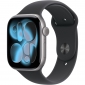 Apple Watch Series 11 GPS 46mm Space Grey Aluminium Case with Black Sport Band - M/L (MEV44RK/A) - фото  - интернет-магазин электроники и бытовой техники TTT