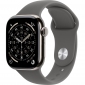 Apple Watch Series 11 GPS + Cellular 42mm Natural Titanium Case with Stone Grey Sport Band - M/L (MF8N4RK/A) - фото  - интернет-магазин электроники и бытовой техники TTT