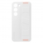 Накладка Samsung Silicone with Strap Cover для Samsung Galaxy S23 Plus (EF-GS916TWEGRU) White - фото  - интернет-магазин электроники и бытовой техники TTT