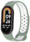 Ремінець BeCover Vents Style для Xiaomi Mi Smart Band 9 (711988) Pine Green-White - фото  - інтернет-магазин електроніки та побутової техніки TTT