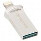 USB флеш накопитель Transcend JetDrive Go 500 Lightning / USB 3.1 32GB Silver (TS32GJDG500S) - фото  - интернет-магазин электроники и бытовой техники TTT