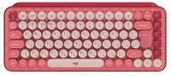 Клавіатура бездротова Logitech POP Keys Wireless Mechanical Keyboard UA Heartbreaker Rose (920-010737) - фото  - інтернет-магазин електроніки та побутової техніки TTT