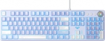 Клавиатура проводная Aula F2088 Pro Mechanical White/Violet + 9 Purple keys KRGD Blue USB EN/UA (6948391234915) - фото  - интернет-магазин электроники и бытовой техники TTT