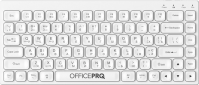 Клавиатура беспроводная OfficePro SK955W Wireless/Bluetooth White - фото  - интернет-магазин электроники и бытовой техники TTT
