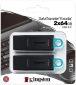 USB флеш накопичувач Kingston DataTraveler Exodia 2x64GB USB 3.2 Gen 1 (DTX/64GB-2P) Black/Blue  - фото  - інтернет-магазин електроніки та побутової техніки TTT