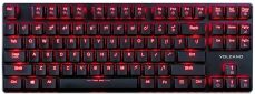 Клавиатура Modecom Volcano Blade Ultra Slim (Kailh PG1350 Low Profile Blue Switch) USB (K-MC-BLADE-BLUE-RU) Black - фото  - интернет-магазин электроники и бытовой техники TTT