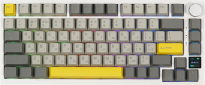 Клавіатура бездротова EPOMAKER Ajazz AK820 Pro 75% Flying Fish Switch Hot-Swap RGB UA Wireless/Bluetooth/USB (AK820-PRO-W-FF) White  - фото  - інтернет-магазин електроніки та побутової техніки TTT