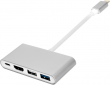 Переходник PowerPlant Type-C (M) - 4*USB 2.0/3.0, HDMI, Type-C (F) 1.5 м (CA911707) - фото  - интернет-магазин электроники и бытовой техники TTT